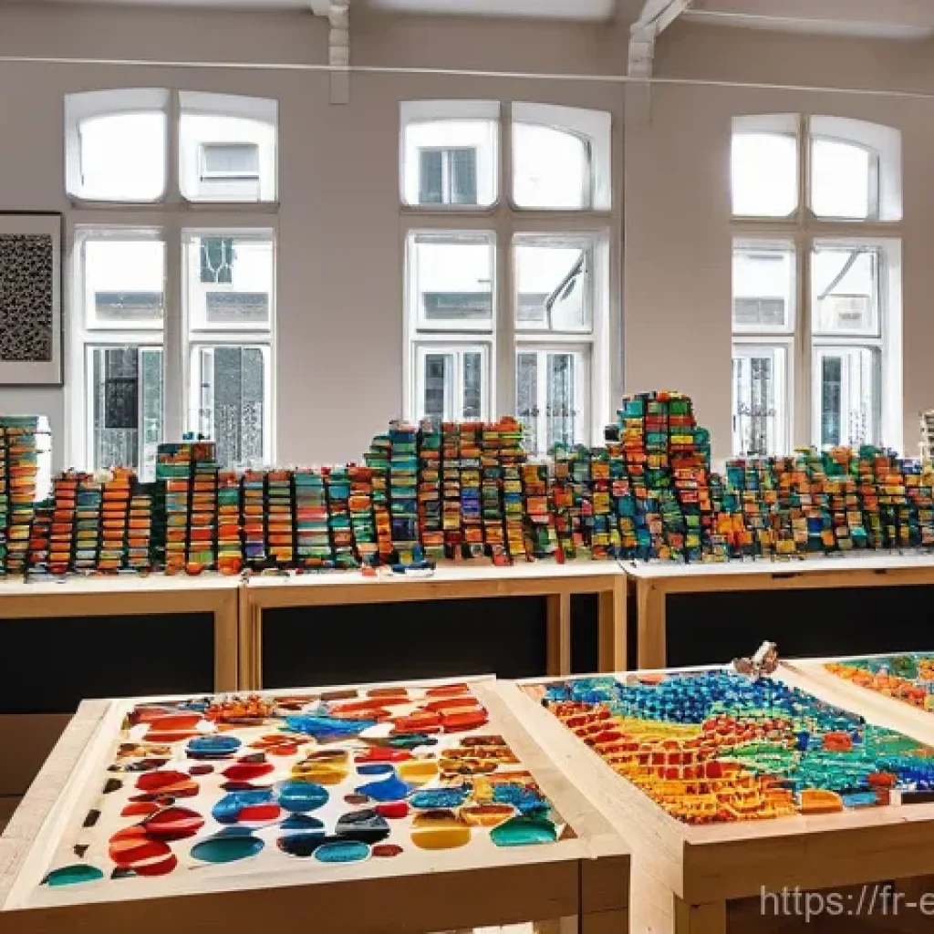 환경보호 기술 창업 사례 - **Circular Economy Innovation Hub:**
    A bustling, sunlit European urban workshop, showcasing the ...