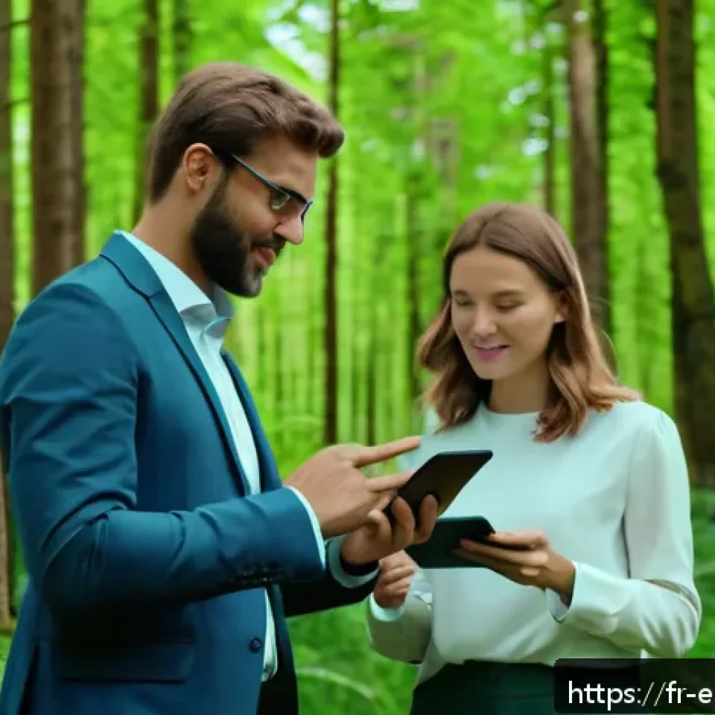 환경보호 관련 해외 취업 정보 - A diverse group of international environmental professionals collaborating outdoors in a lush Europe...