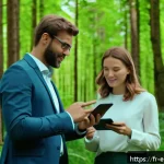 Home 19 환경보호 관련 해외 취업 정보 - A diverse group of international environmental professionals collaborating outdoors in a lush Europe...